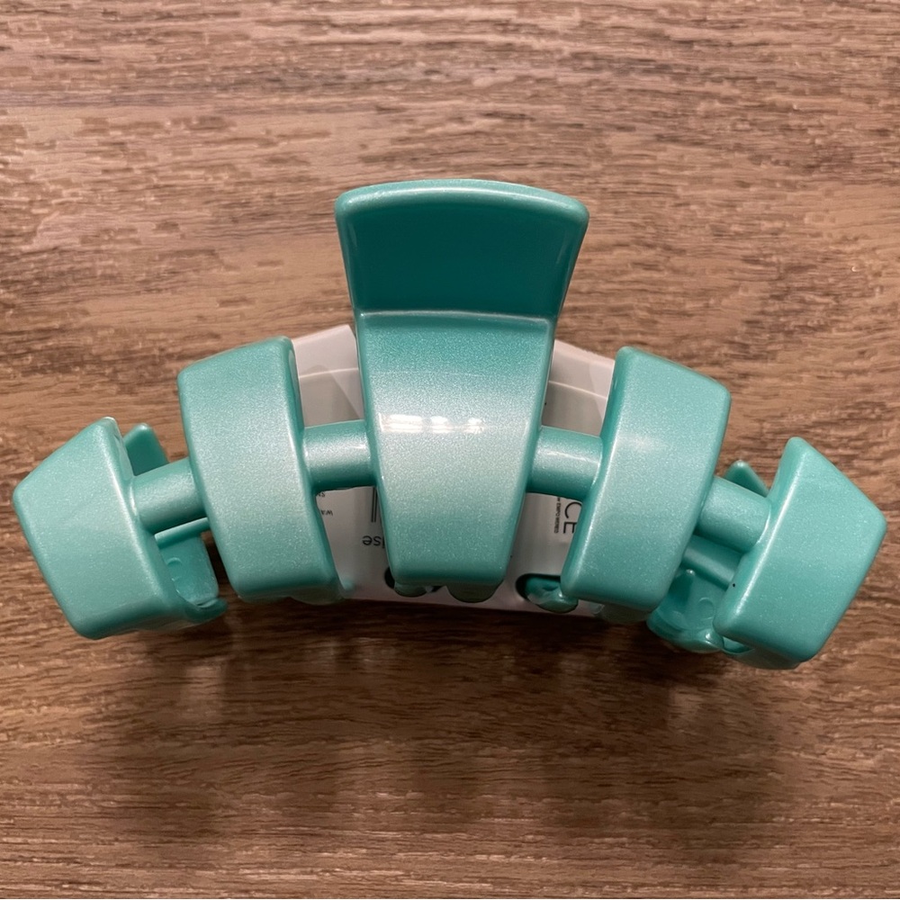 Teleties Totally Turquoise Medium Classic Hair Claw Clip - Teal Hair Accessory